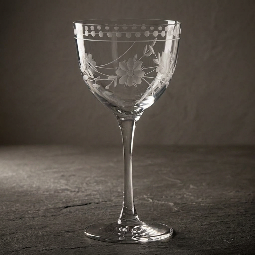 The Nick & Nora — a bistro glass used for stirred, spirit-forward amaro cocktails.
