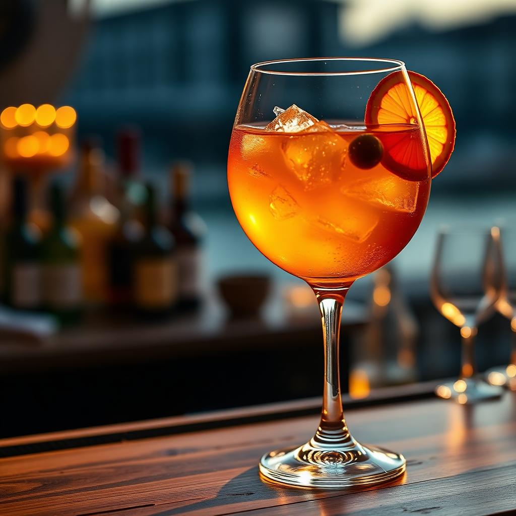 The Wine Glass (for Spritz) — a burgundy glass used for amaro spritz · hugo spritz · aperitivo hour.