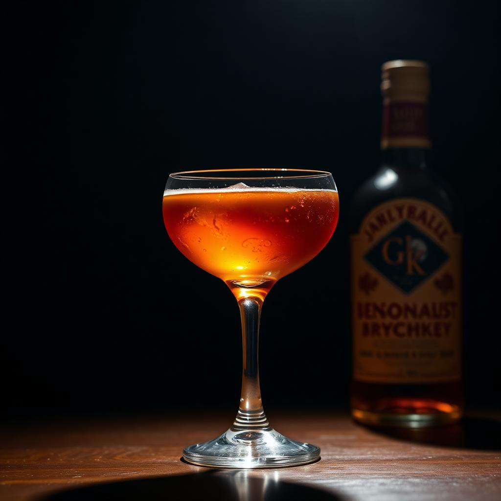 Bensonhurst amaro cocktail served in a coupe glass