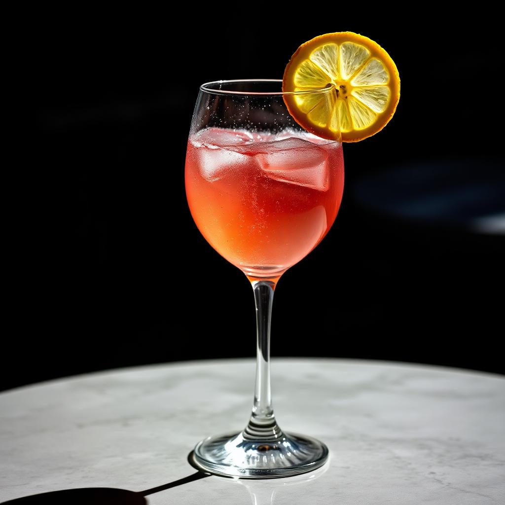 Bicicletta amaro cocktail served in a coupe glass