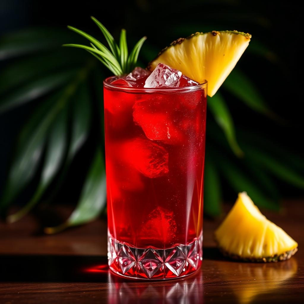Jungle Bird amaro cocktail served in a coupe glass
