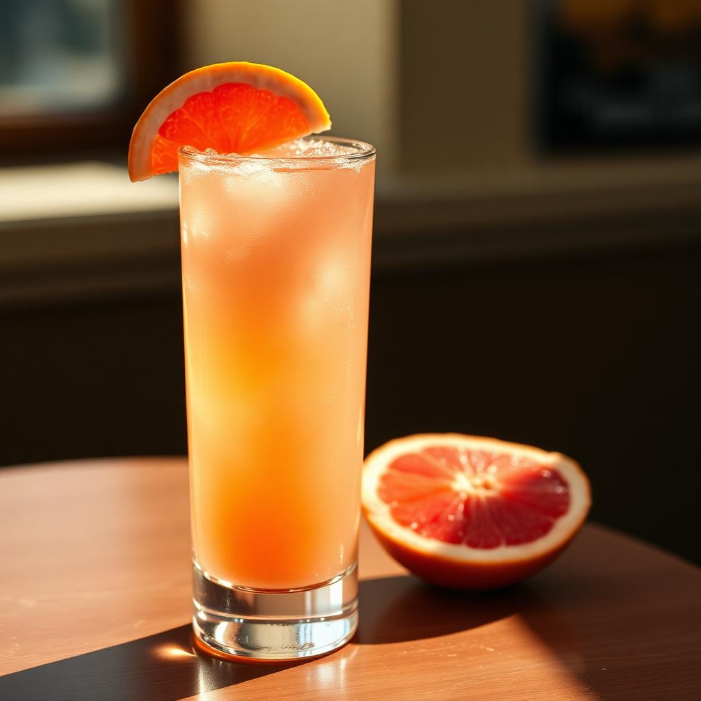 Monte Paloma amaro cocktail served in a coupe glass
