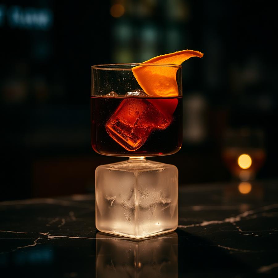 Nail in the Coffin amaro cocktail served in a coupe glass